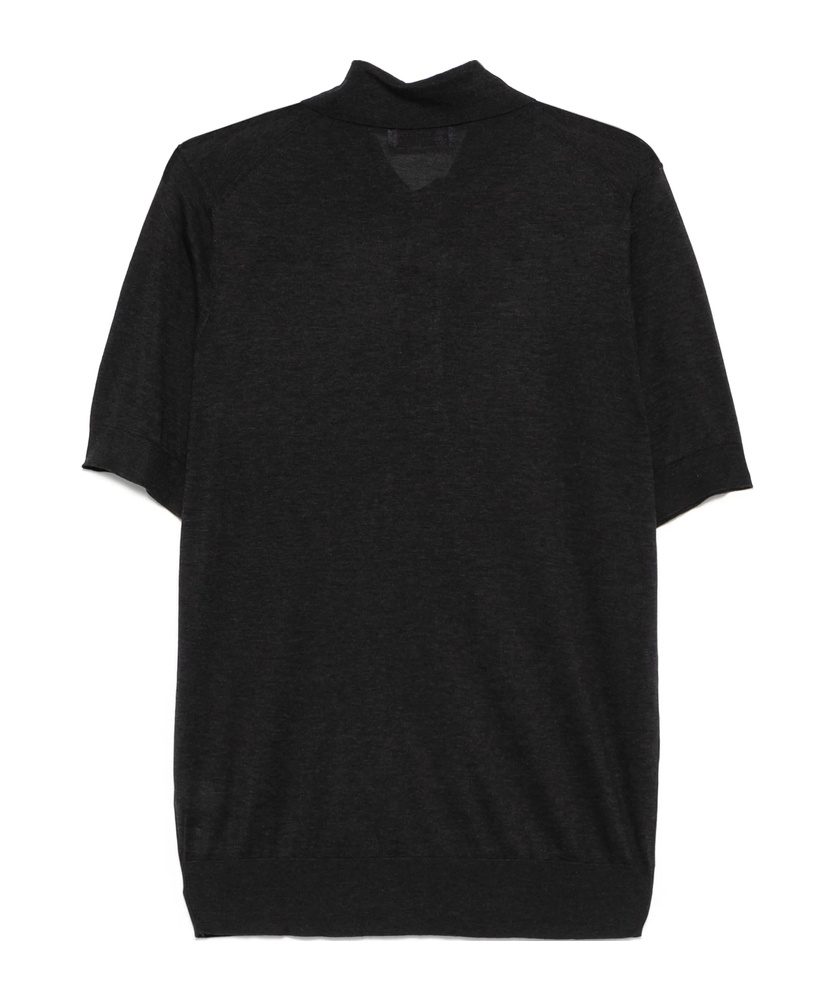 Brunello Cucinelli Short-sleeved Sweater In Black
