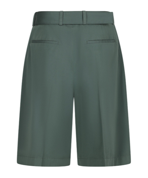 Jil Sander Knee-length Belted Shorts In Green