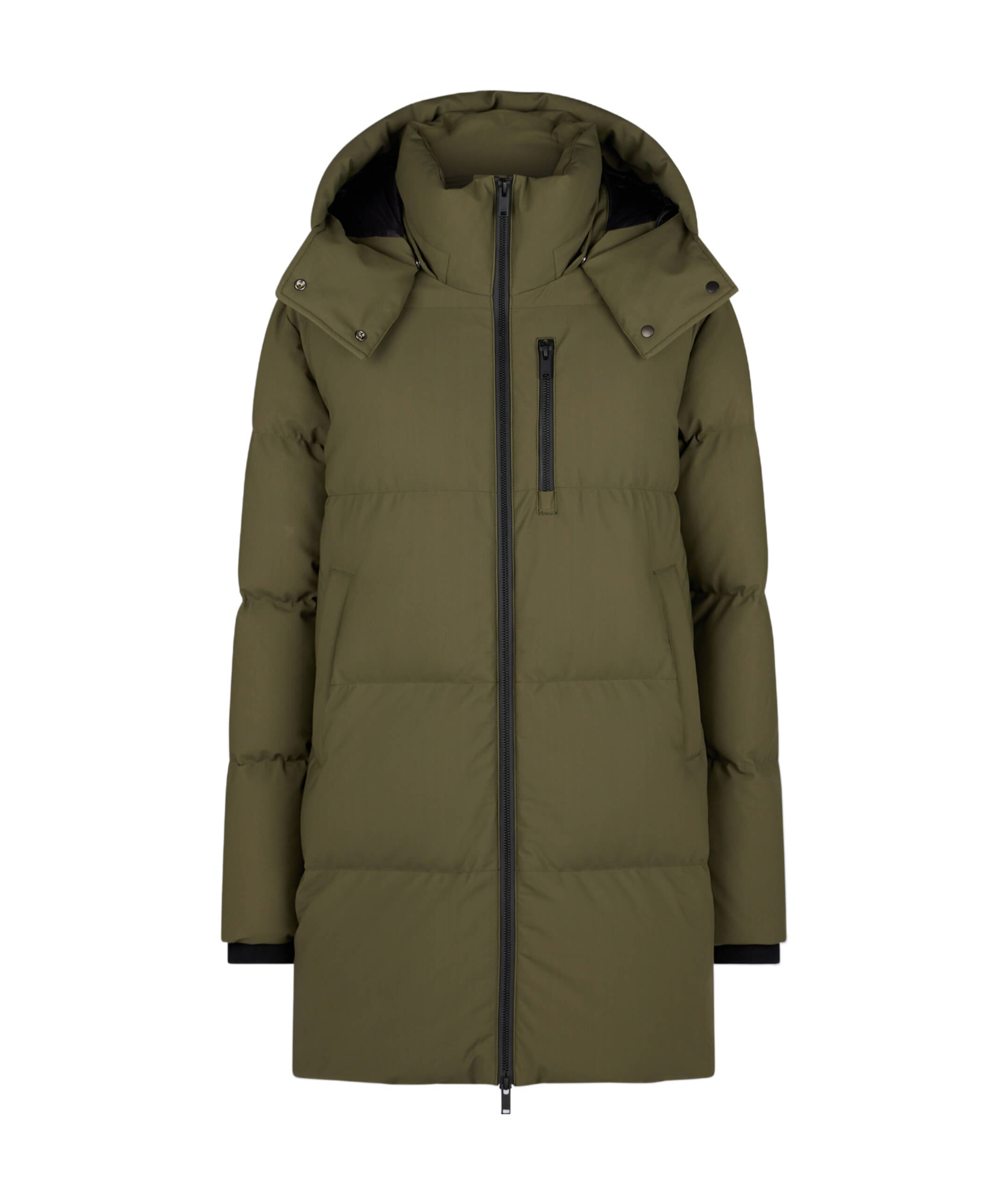 Moose Knuckles Chelia 3q Green Nylon Blend Parka In Green