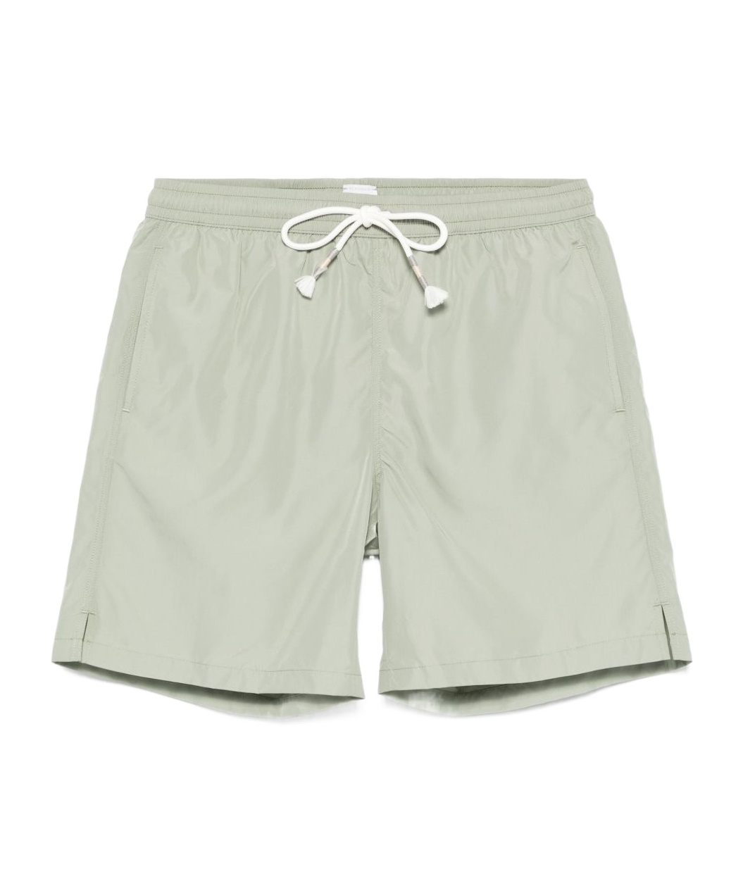 Eleventy Mens Military Green Solid Regular-fit Swim Shorts In Green