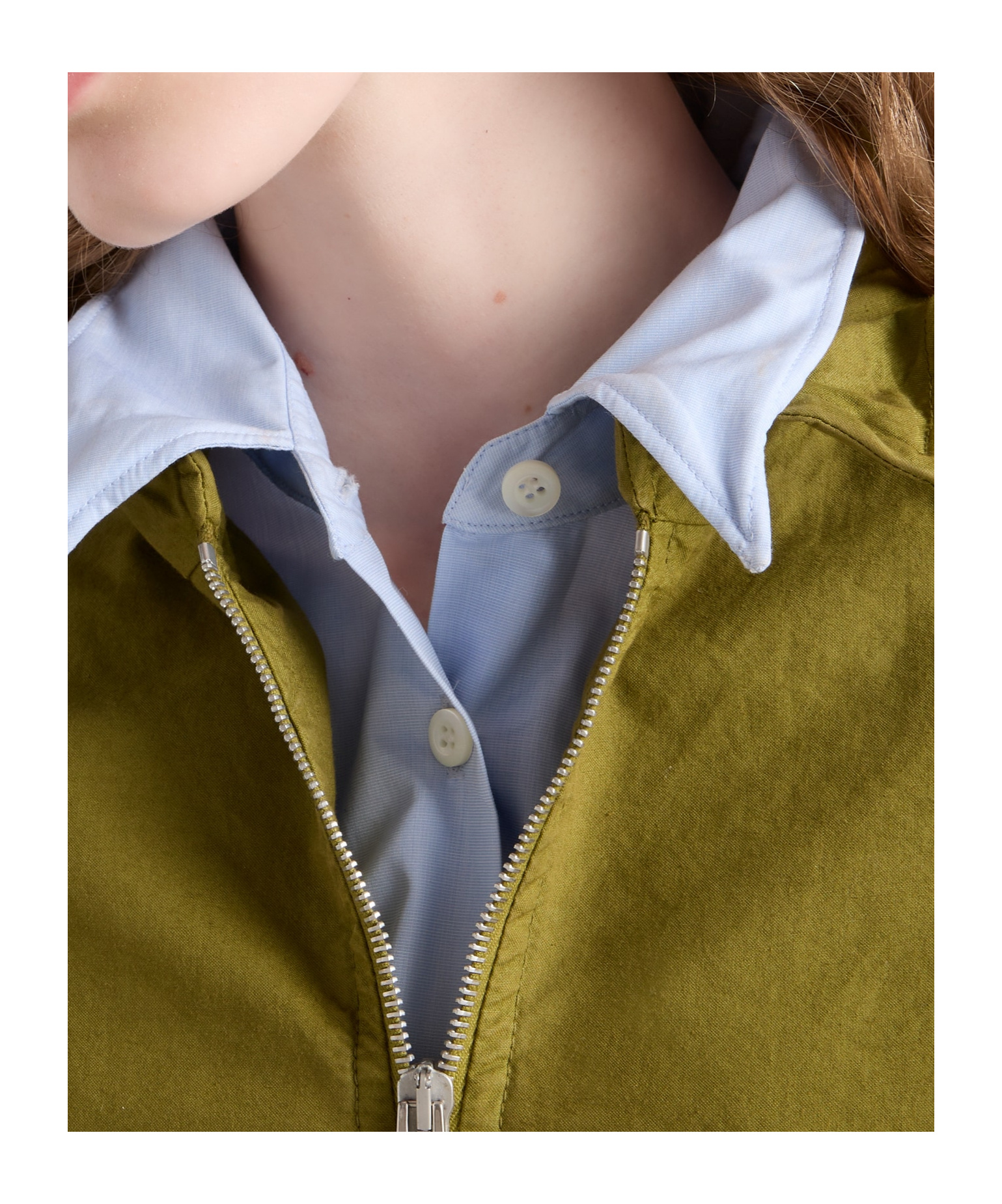 Prada Womens Green Logo-embellished Pull-on Cotton Jacket In Green