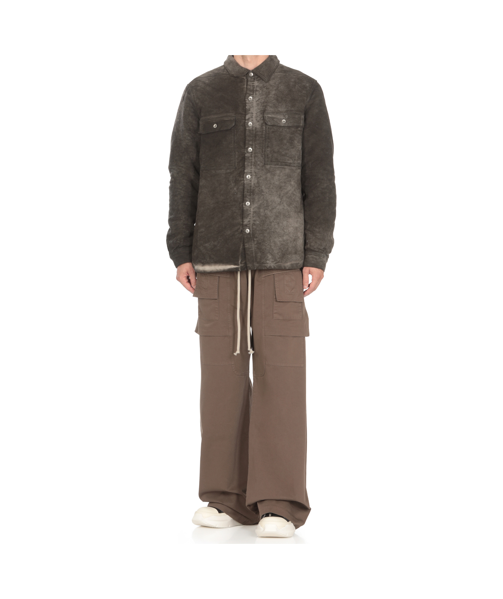 Rick Owens Drkshdw Padded Shirt Jacket In Black