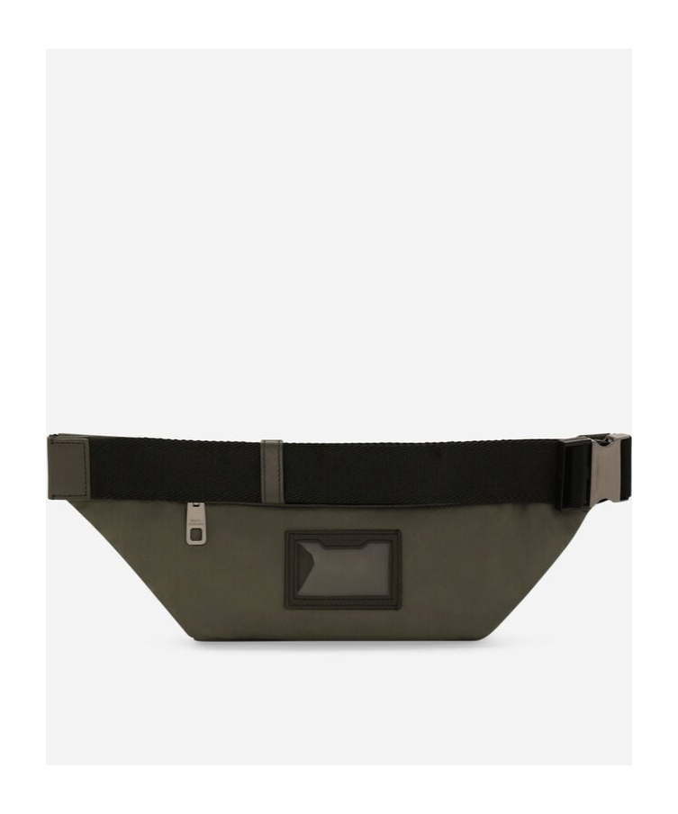Dolce & Gabbana Logo-print Zip-fastening Belt Bag In Black