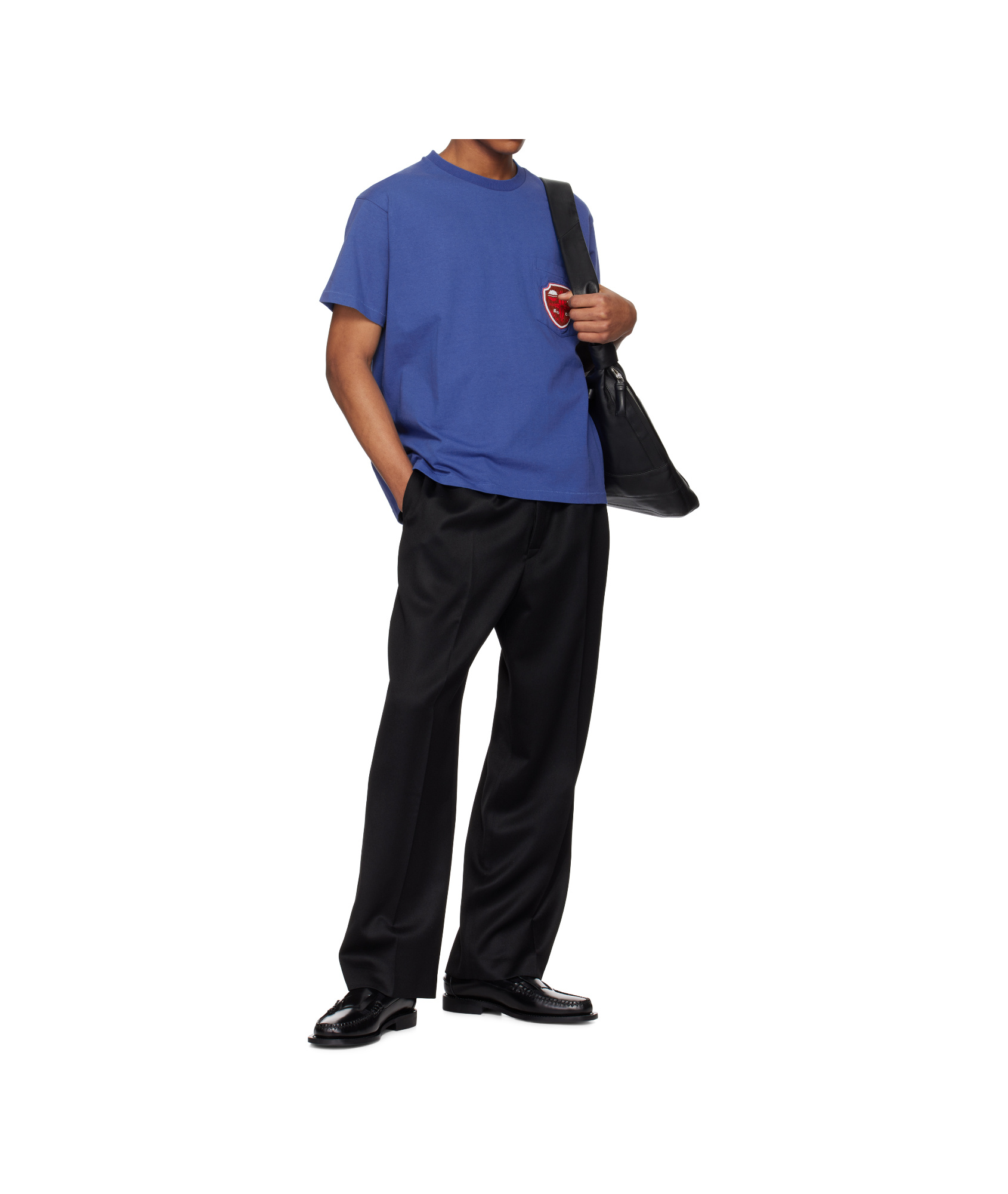 Bode Logo-embellished Cotton-jersey T-shirt In Blue