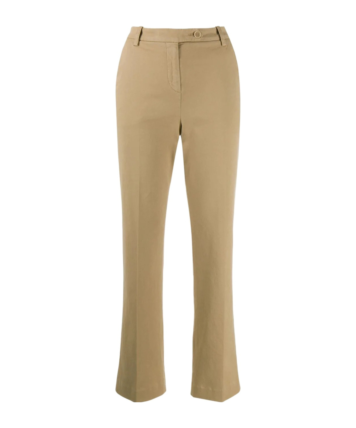 Aspesi Low-rise Flared Casual Pants In Green