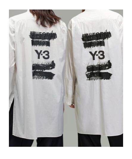 Y-3 Patterned Shirt In White