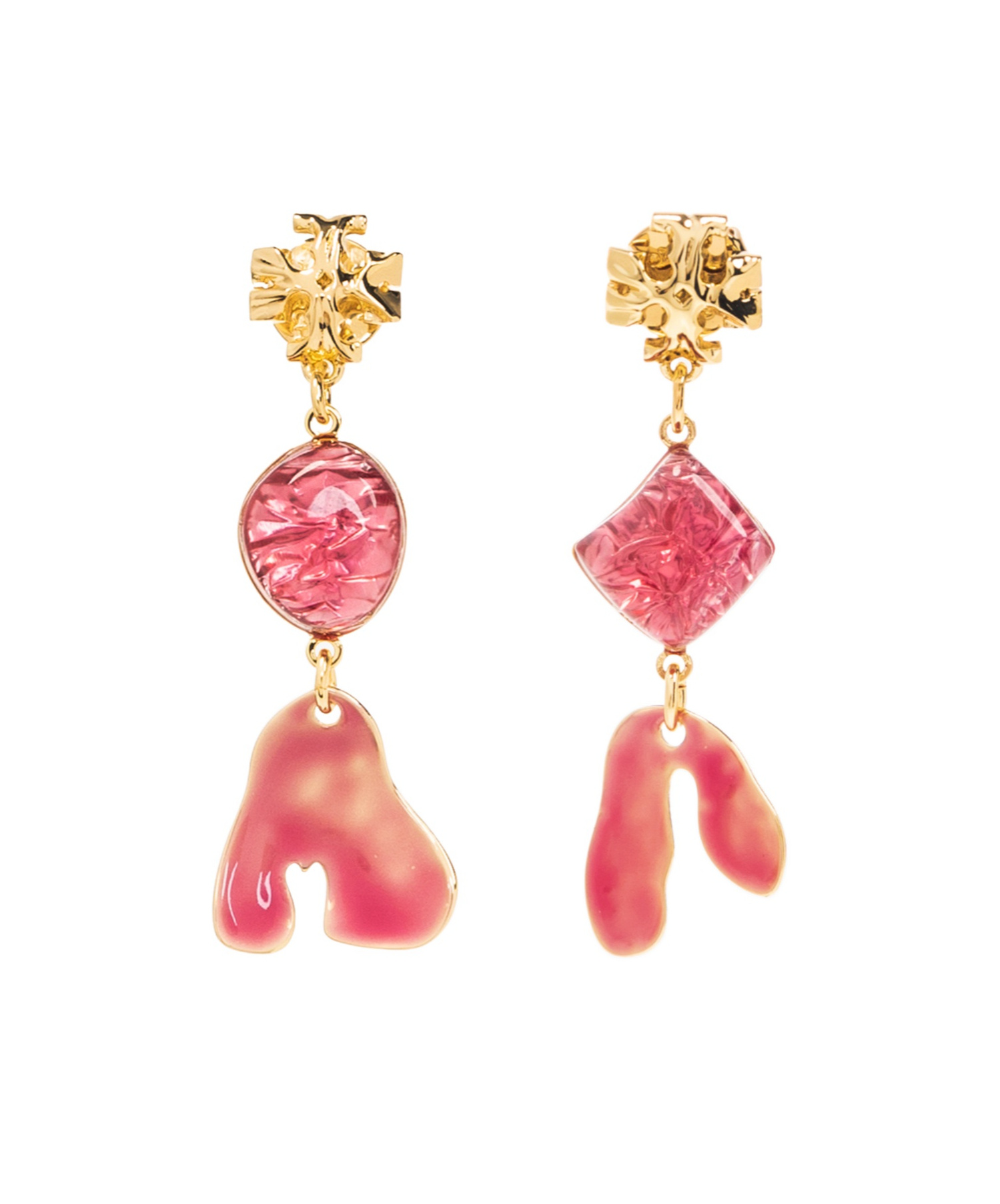 Tory Burch Roxanne Drop Earrings In Pink