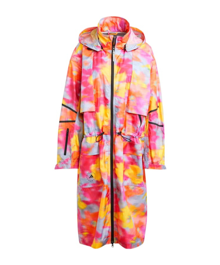 Adidas By Stella Mccartney Printed Windbreaker In Pink