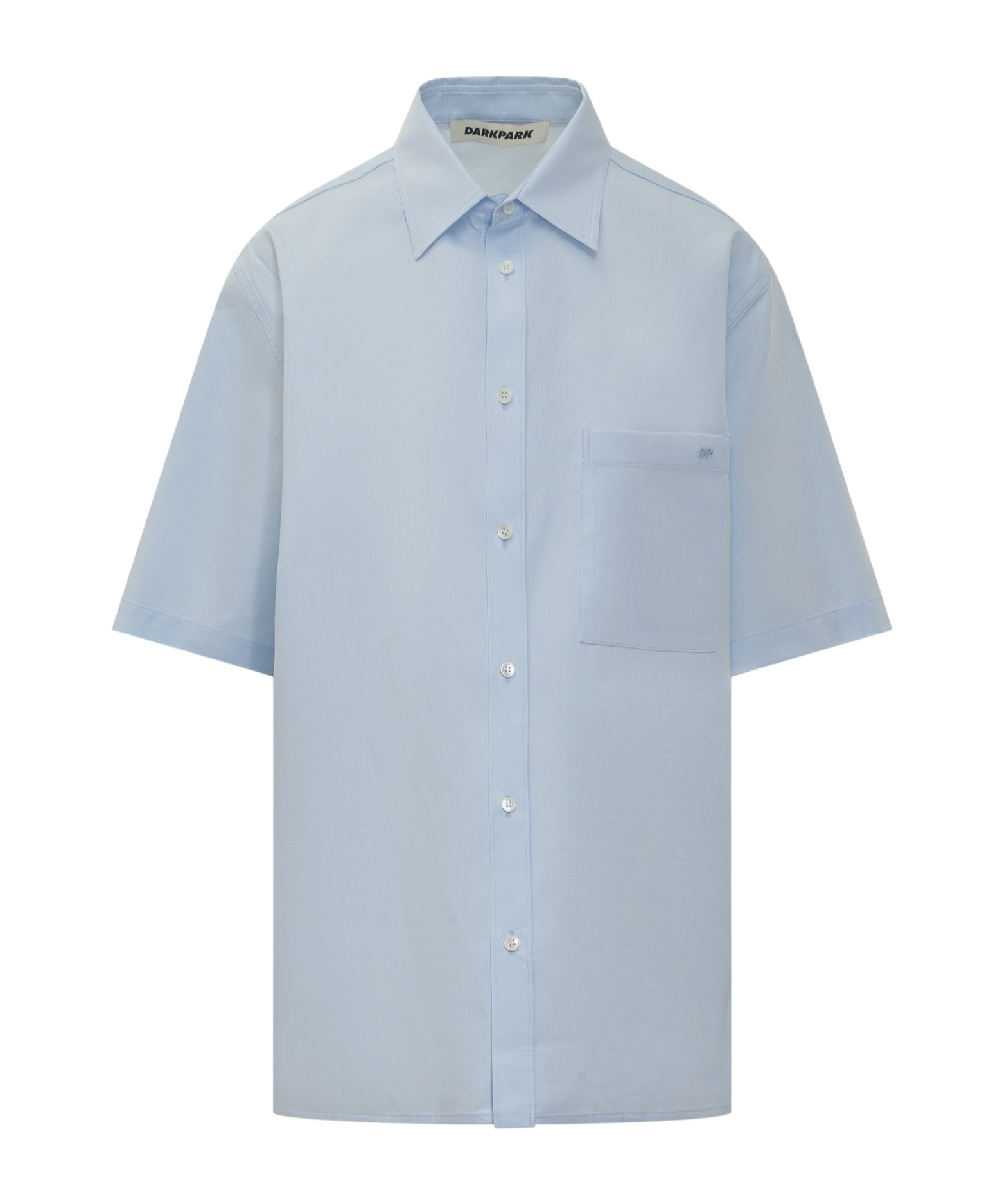 Darkpark Straight-point Collar Cotton Shirt