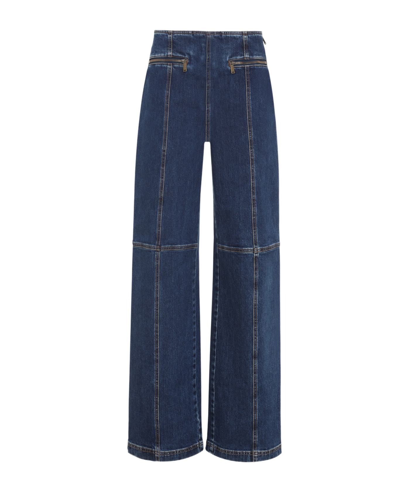 Etro Pegaso-embroidered Straight-leg Jeans In Blue