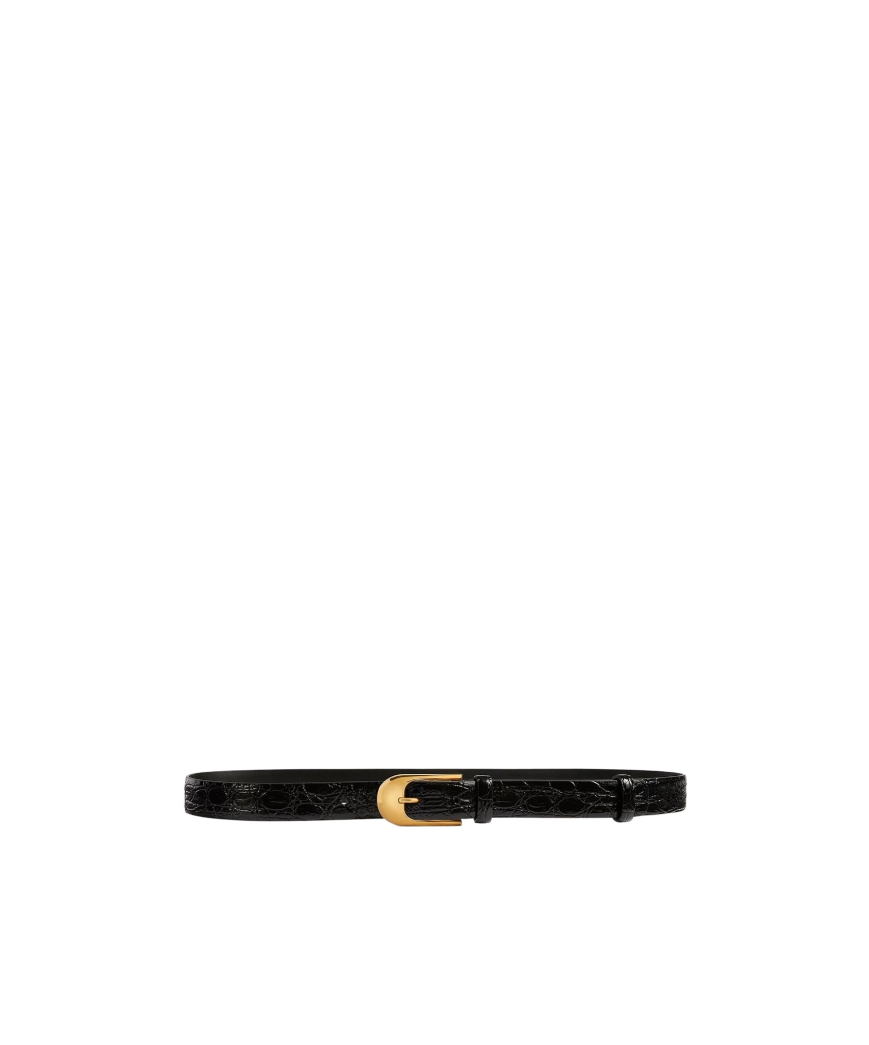 Khaite Buckle Belt In Black