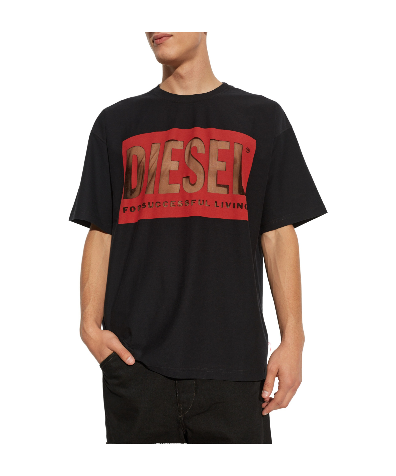 Shop Diesel Short-sleeved T-shirt In Black