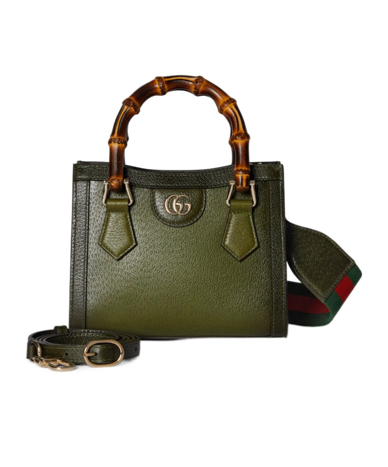 Gucci Diana Small Tote Bag In Green