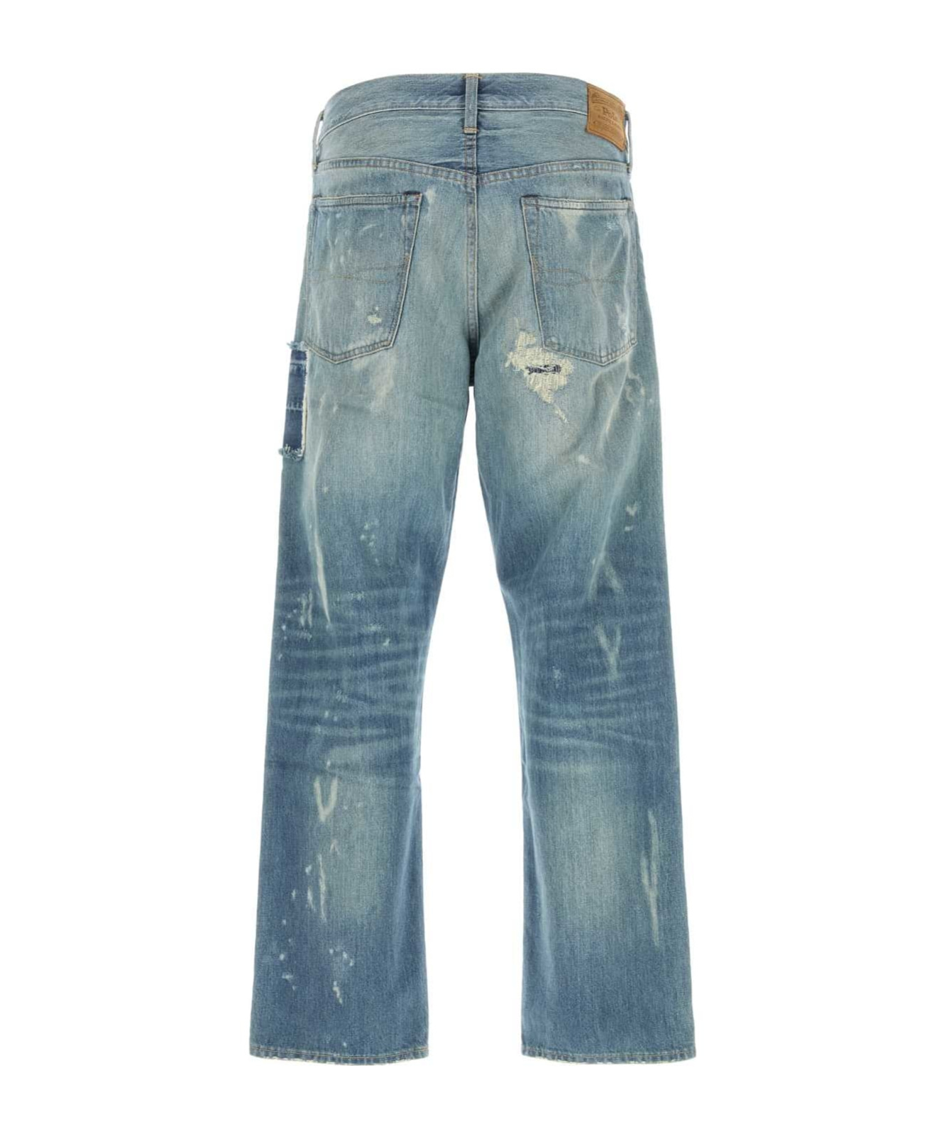 Polo Ralph Lauren Patch-detail Jeans In Gray