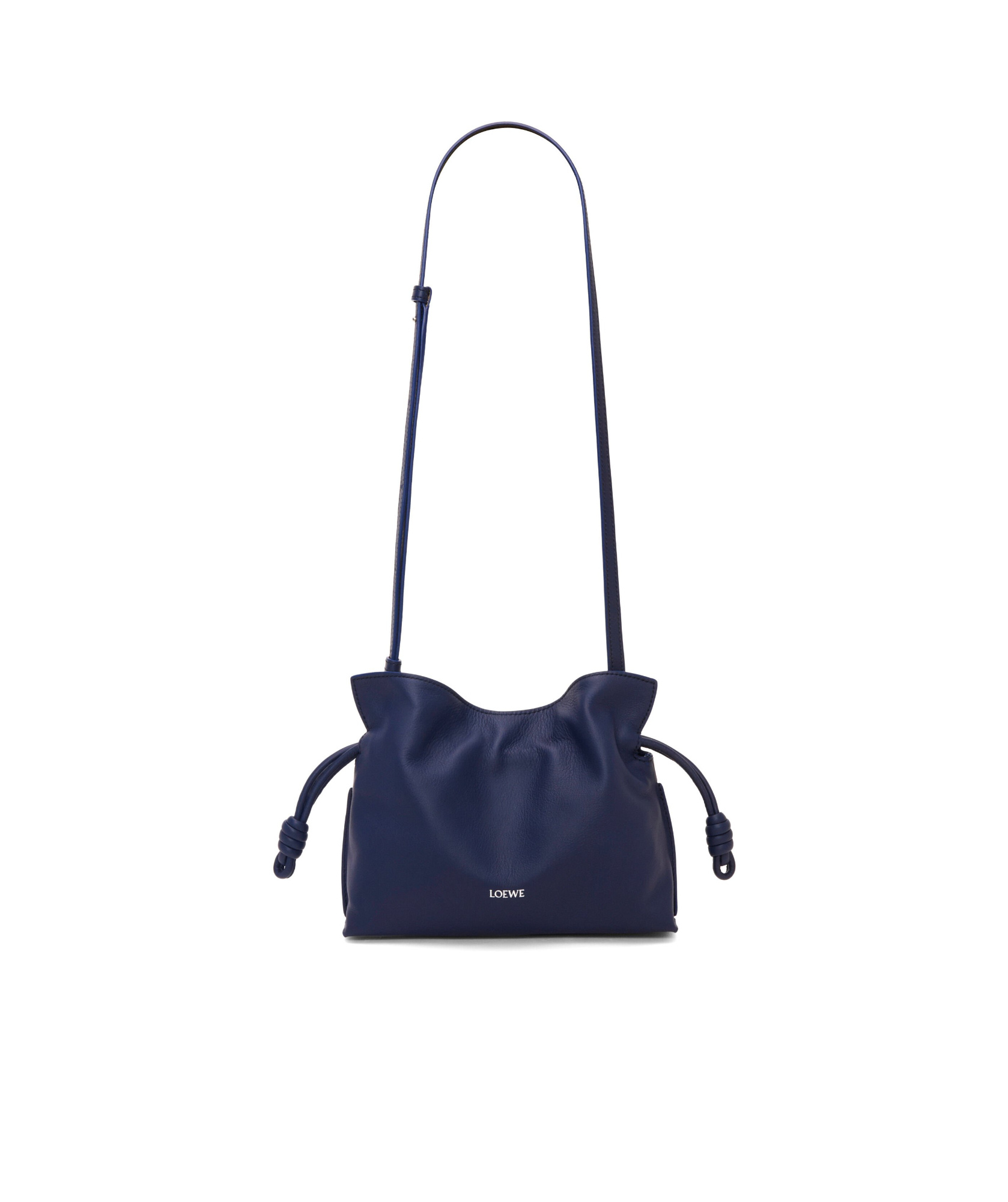 Shop Loewe Mini Flamenco Clutch In Nappa Calfskin In Blue