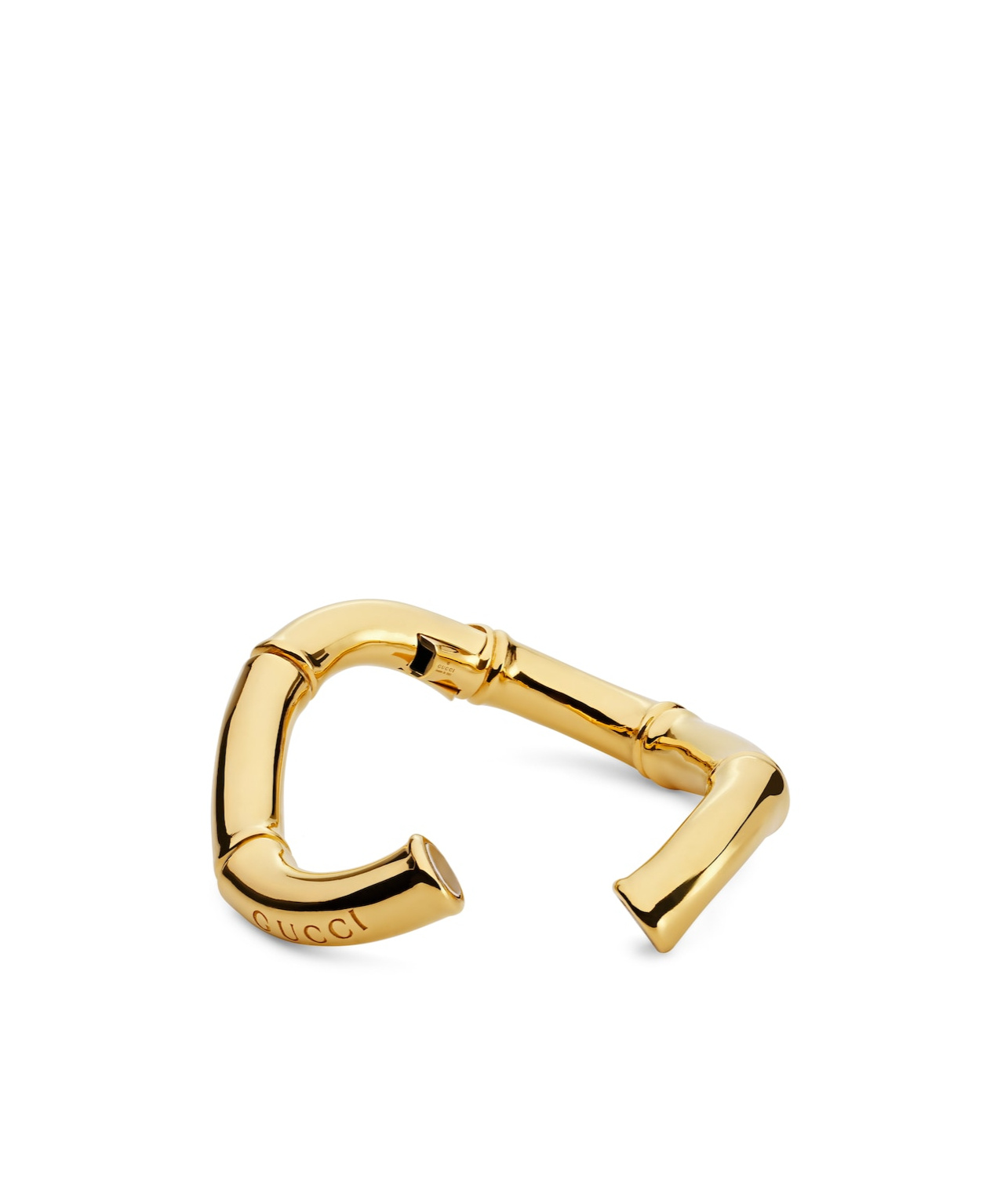 Gucci Bamboo Cuff Bracelet In Yellow