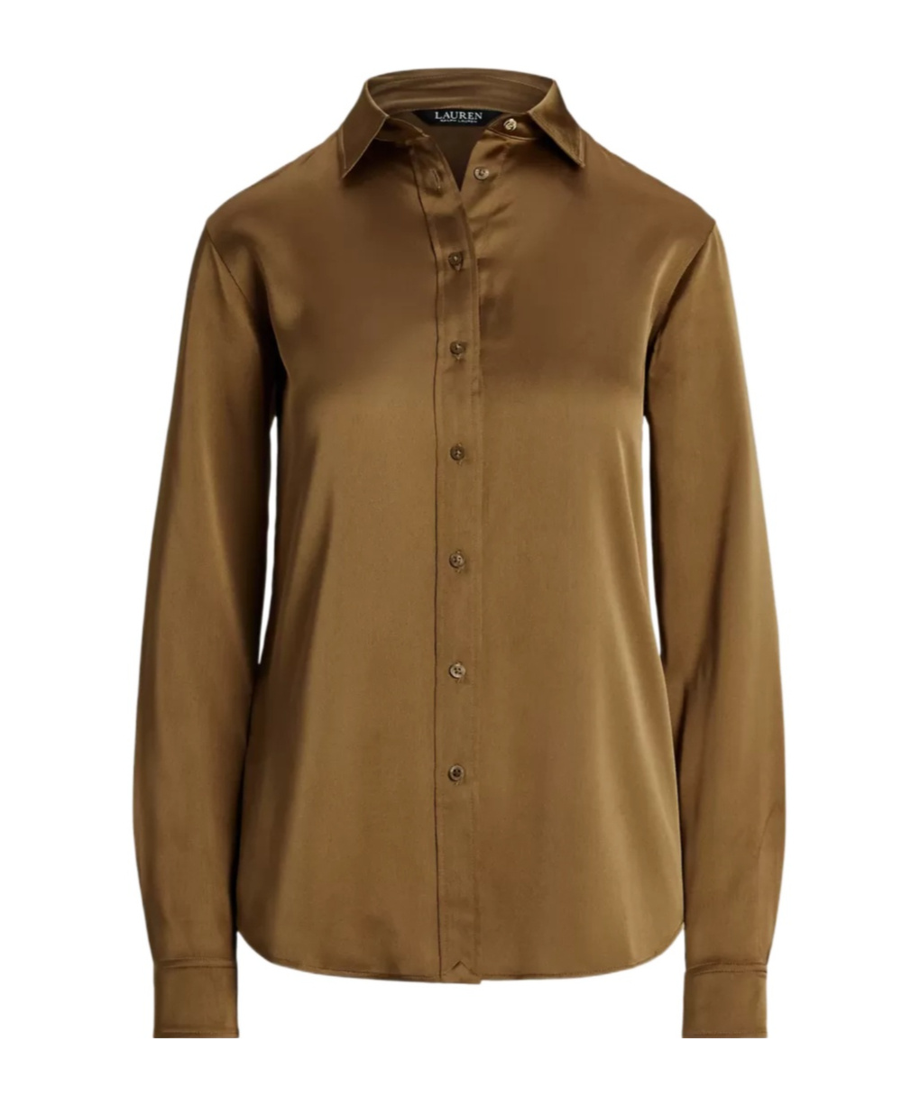 Ralph Lauren Long-sleeved Shirt In Brown