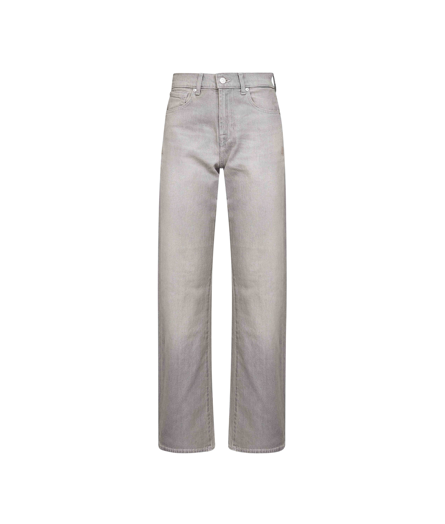 7 For All Mankind Logo Denim Jeans In Gray