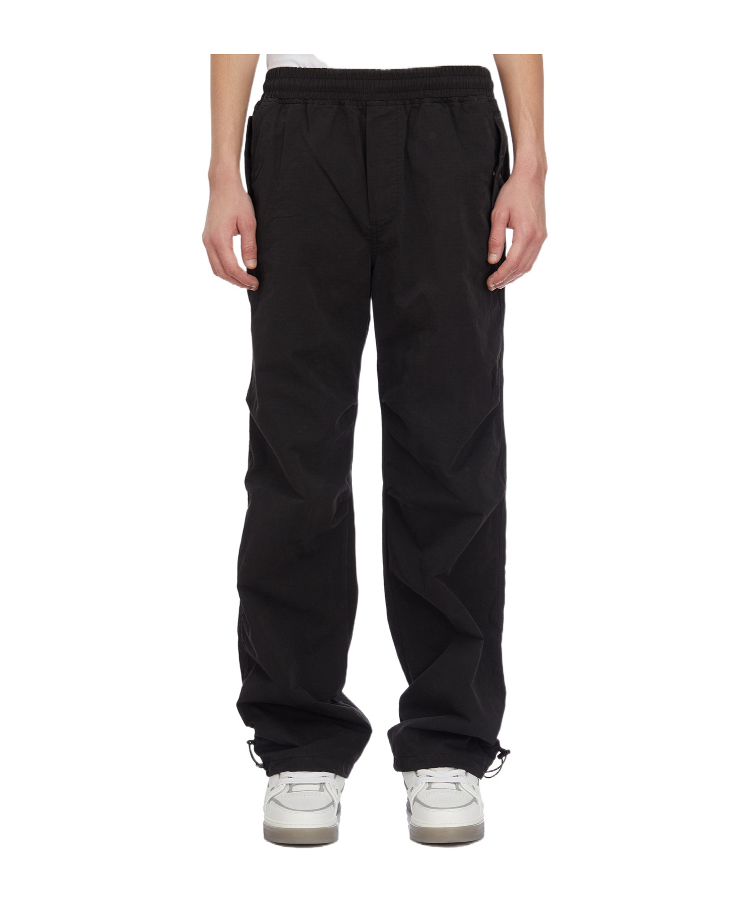 Represent Elastic Waist Casual Pants In Black