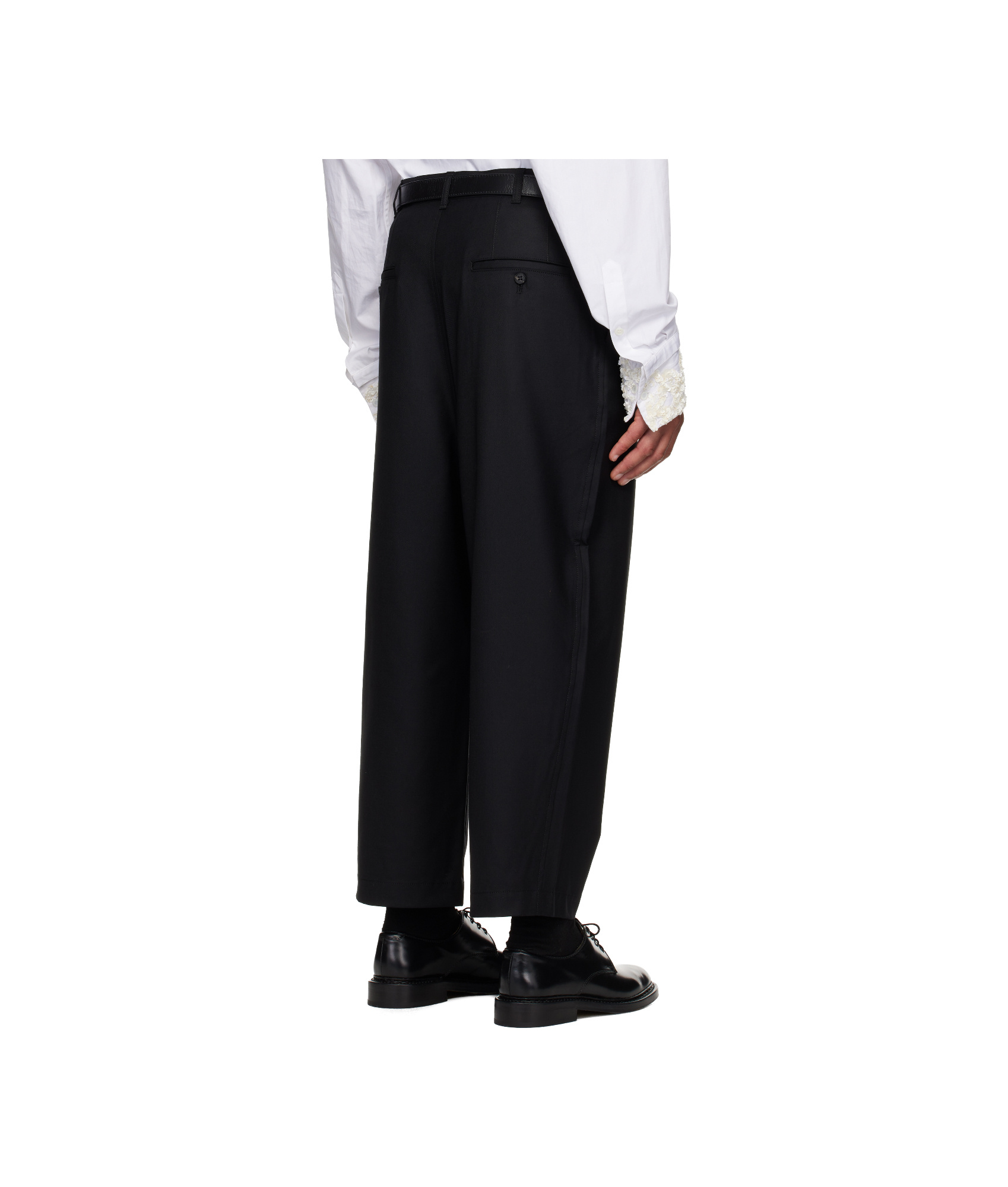 Comme Des Garçons Cordura Belted Jogging In Black