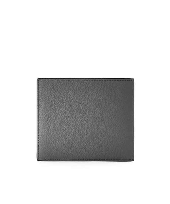 Loewe Logo Double Fold Wallet In Black