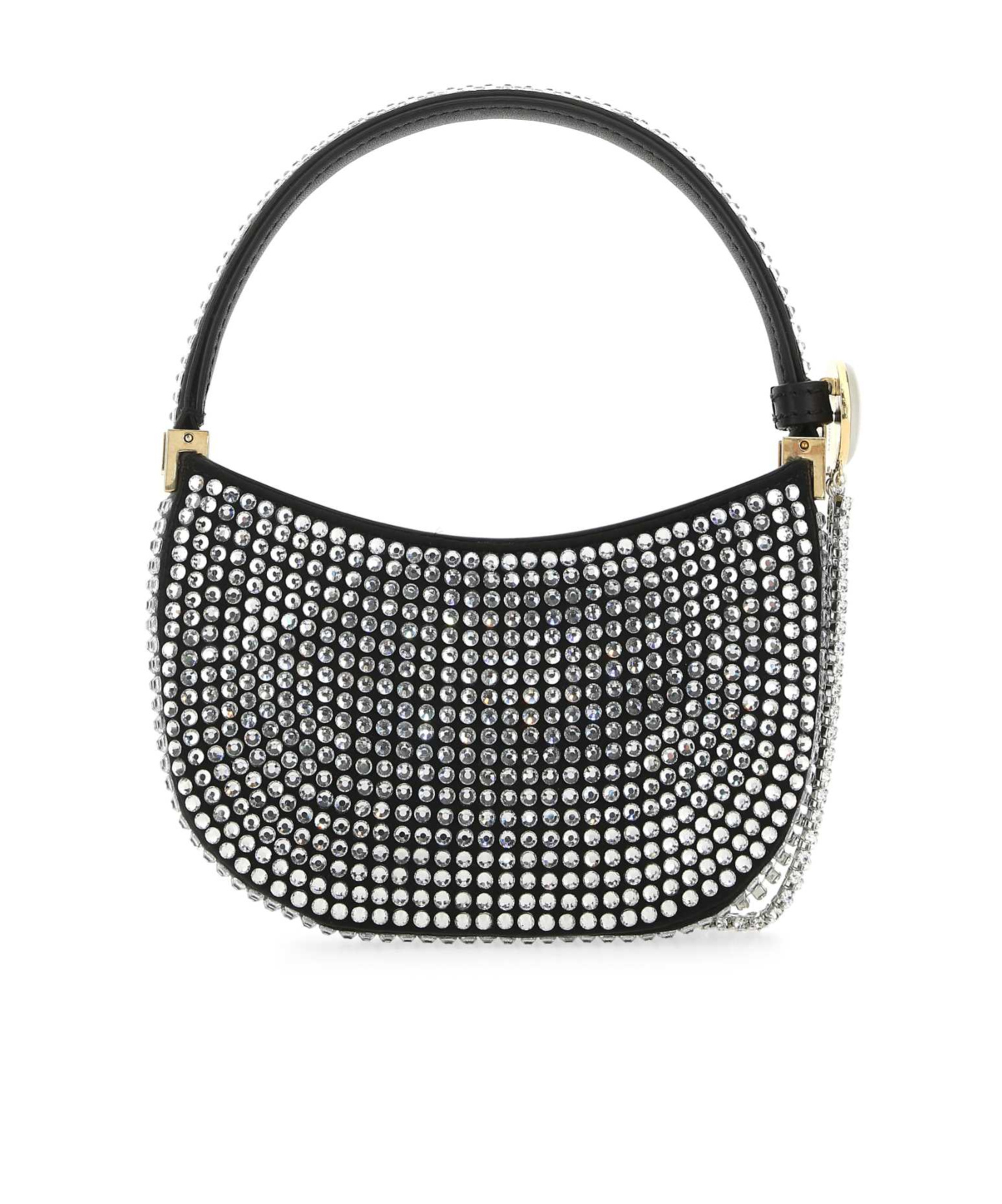 Magda Butrym Vesna Micro Embellished Satin Clutch In Gray