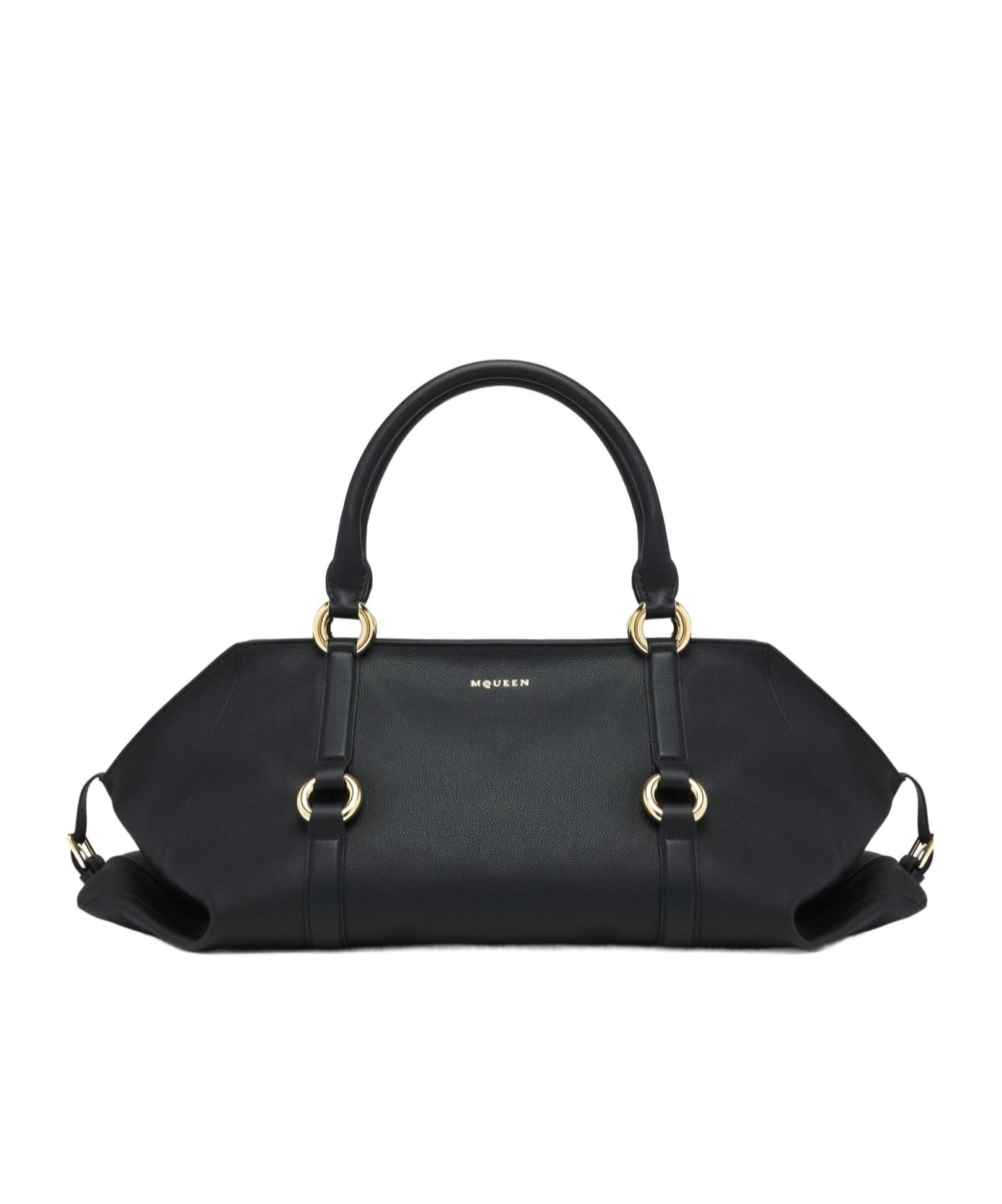 Alexander Mcqueen Farringdon Maxi Bag In Black In Black
