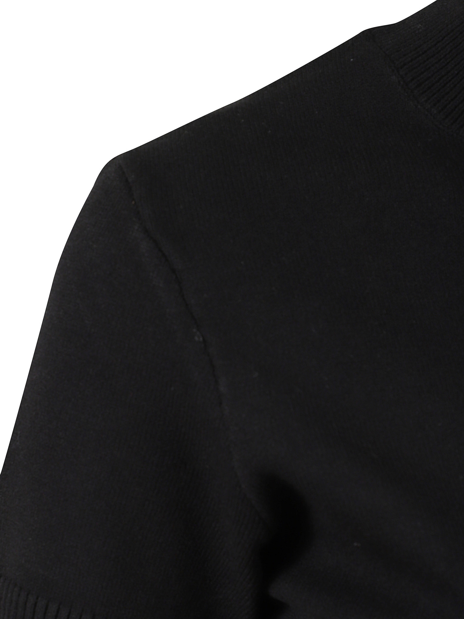 Dondup Short-sleeve Ribbed Mini Dress In Black