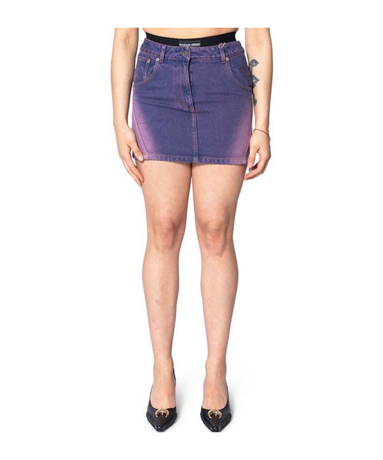MARINE SERRE MOON-PRINT MINI SKIRT