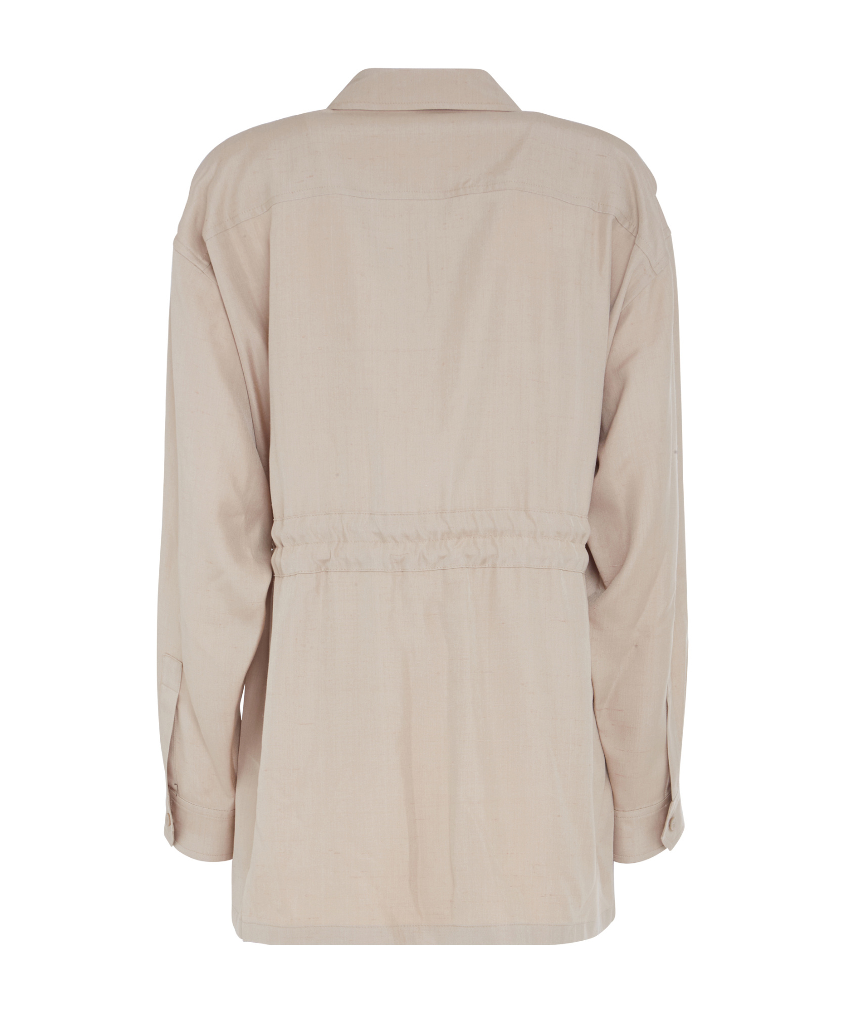 ELIE SAAB DRAWSTRING SILK SHIRT 