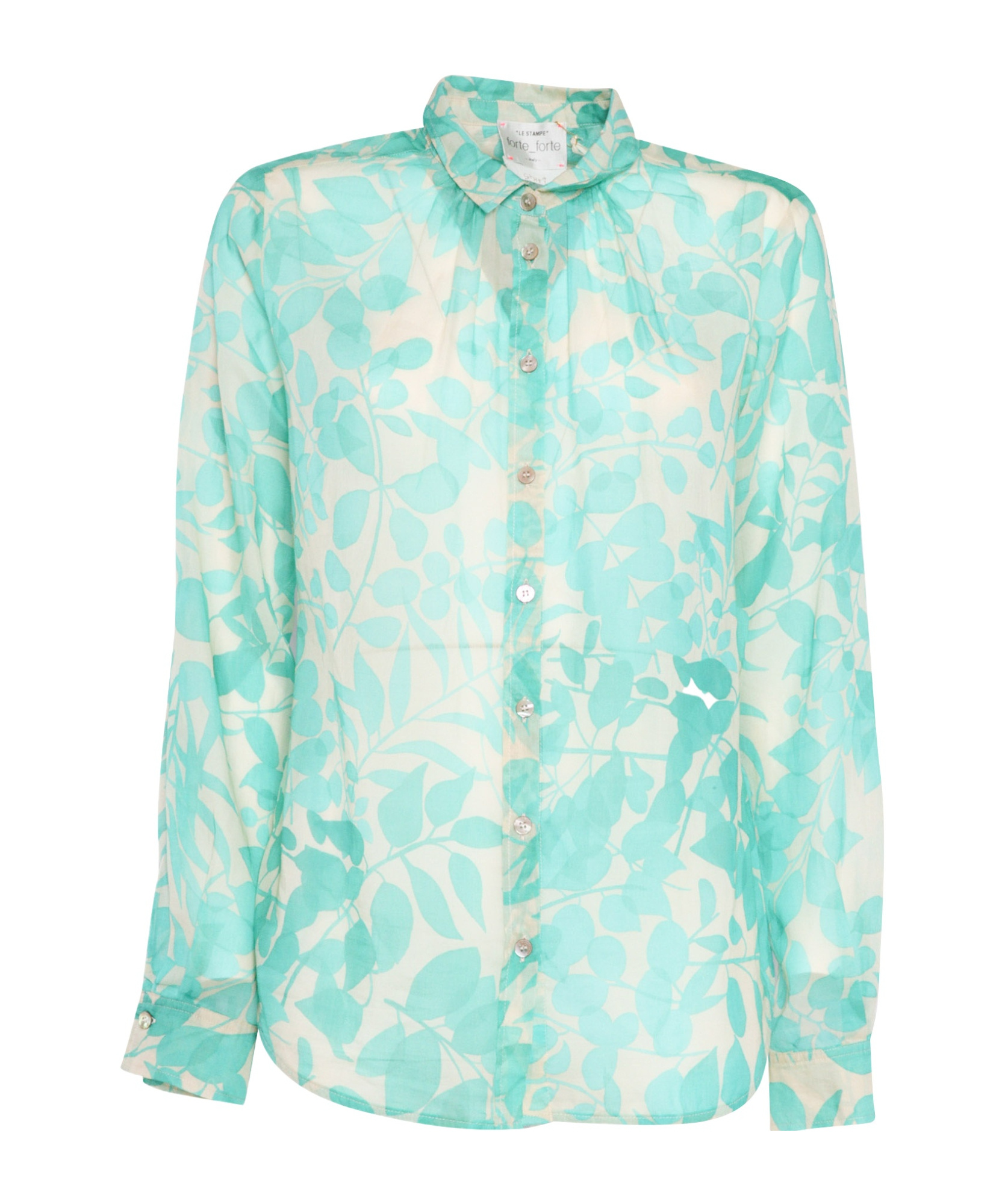 FORTE FORTE PRINTING COTTON SILK SHIRT