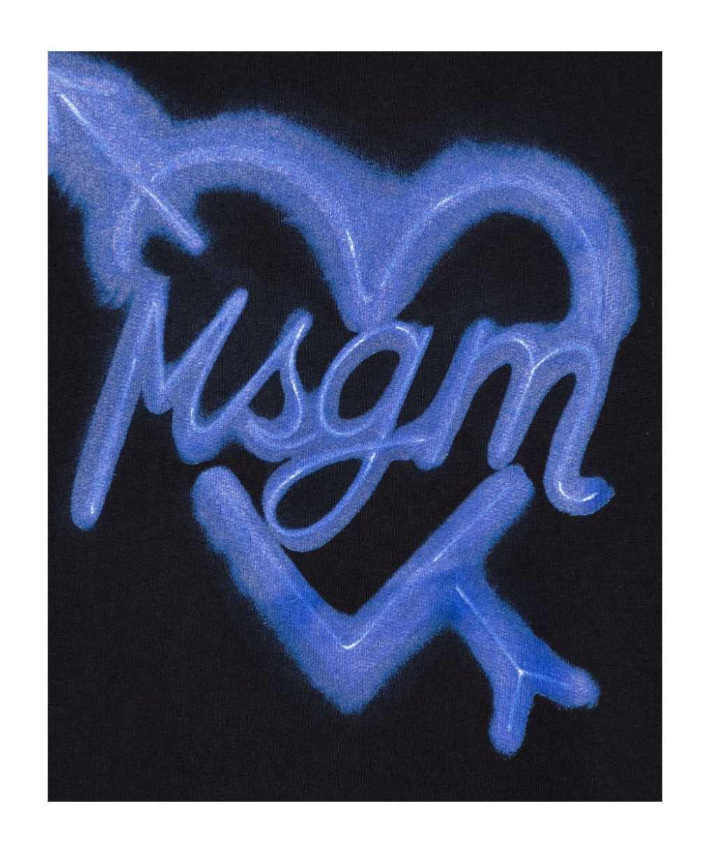 Msgm Logo-print Sweatshirt In Black