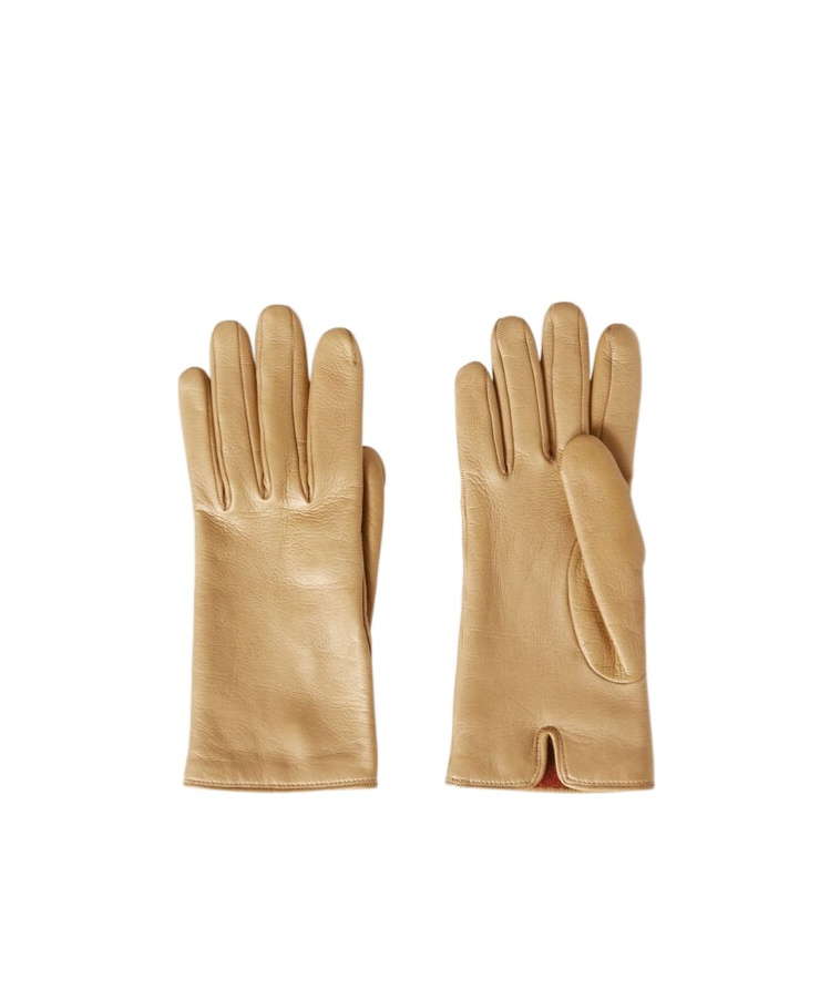 Loro Piana Laila Gloves In Golden Wheat