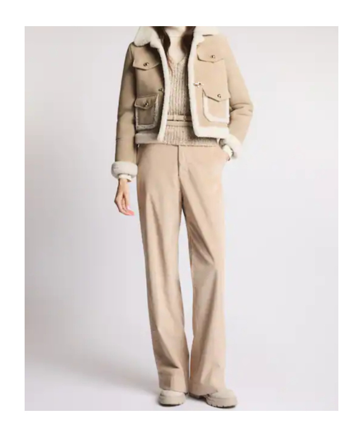 Fay 2 Ganci In Sheepskin In Brown