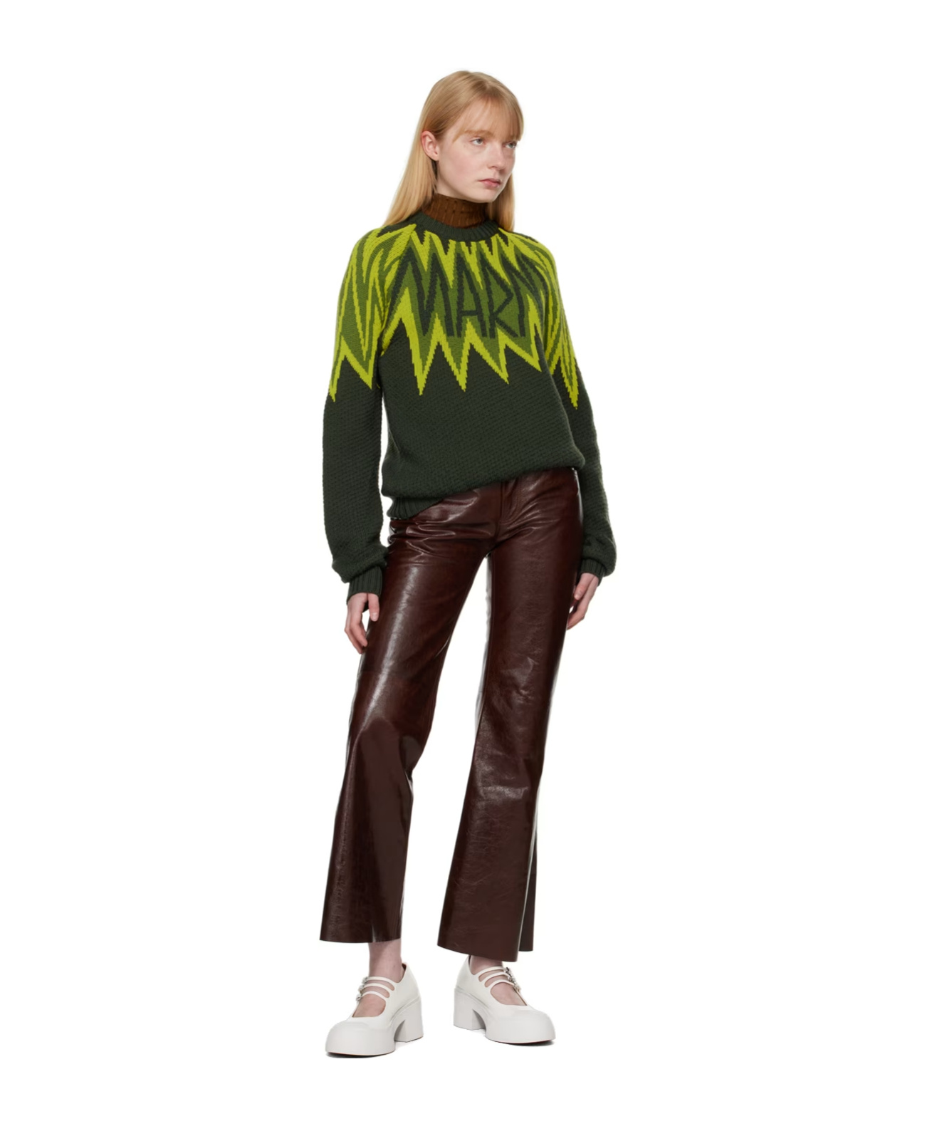 Marni Flared Belt-loop Casual Pants In Black