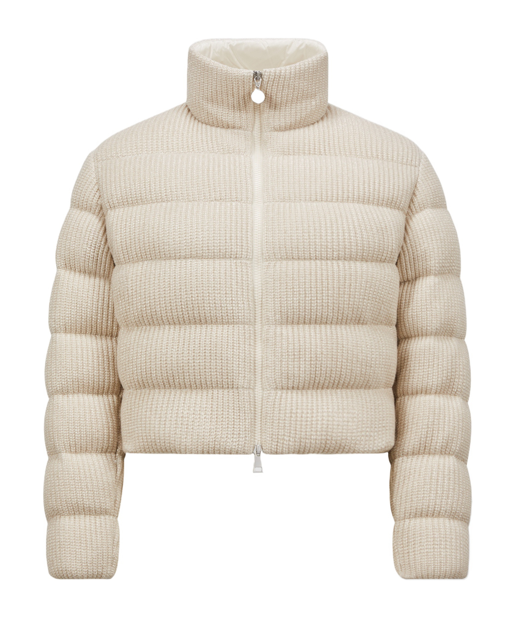 Moncler Gencay Snap Button Fastening Down Jacket In Nude