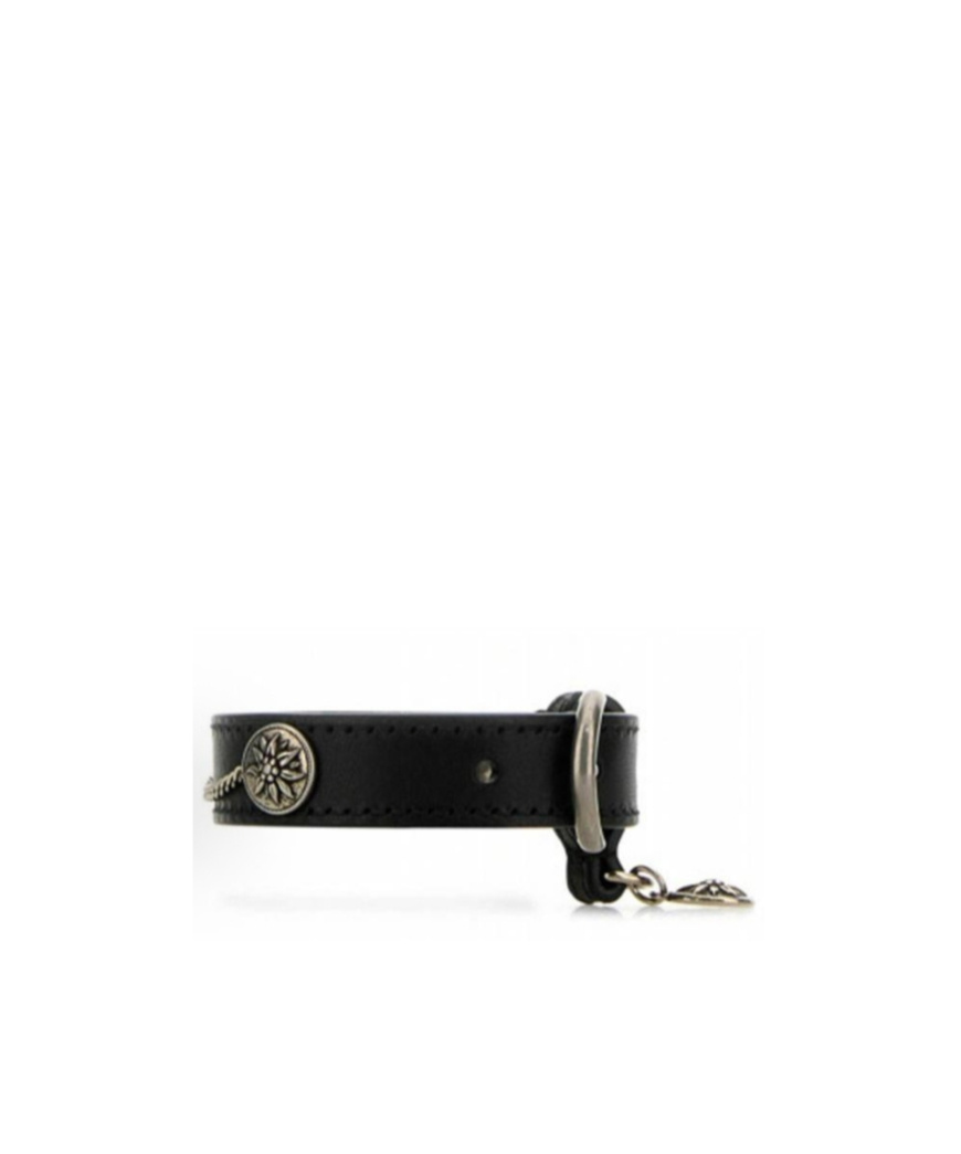 Prada Bracciale In Pelle Nera  Donna