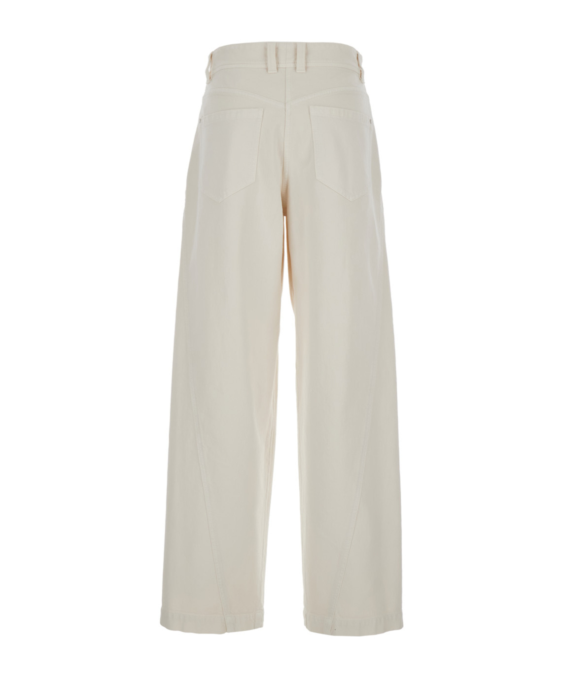 Shop Brunello Cucinelli Baggy Pleated Jeans In White