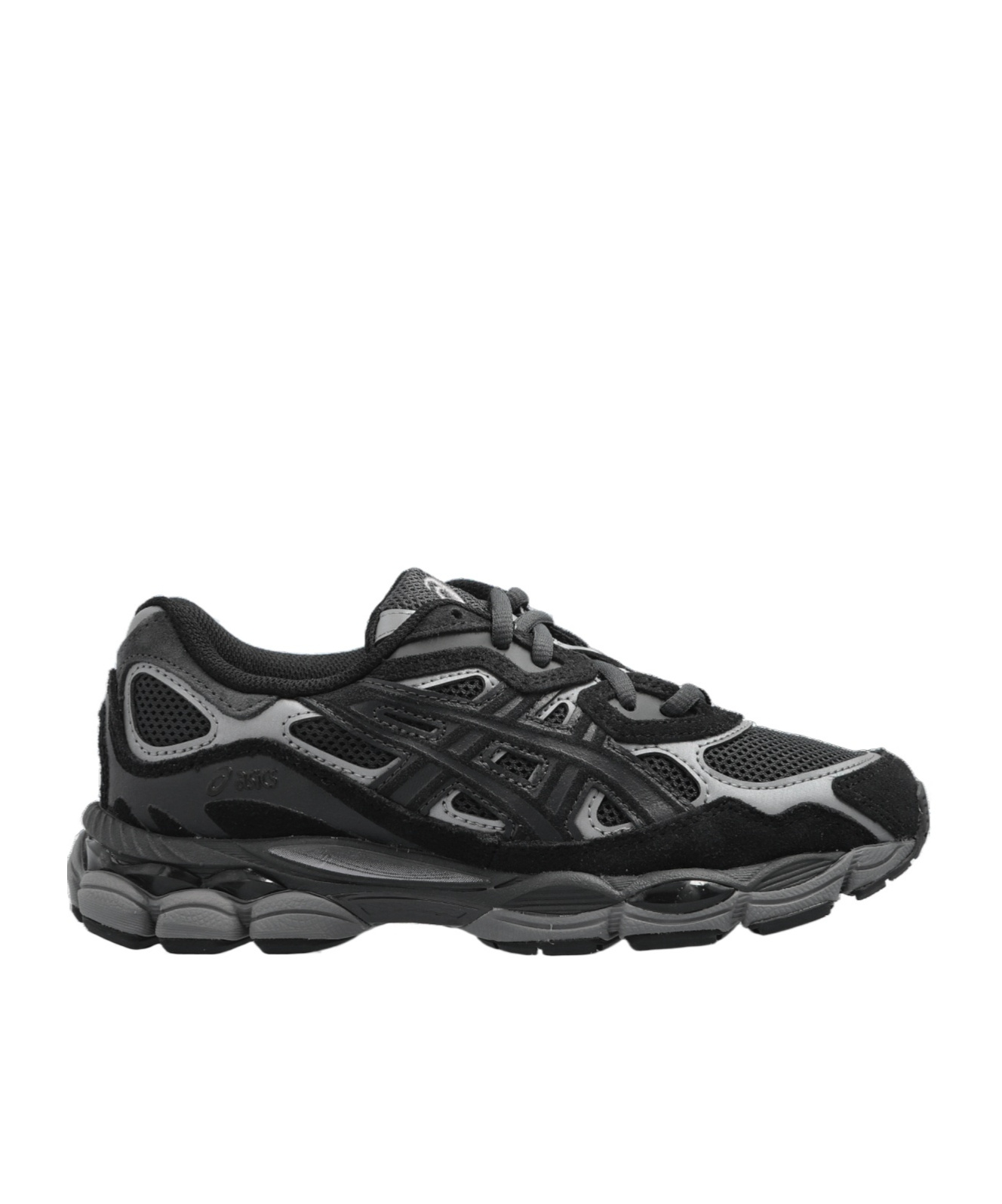 Asics Lace Up Sneakers In Black