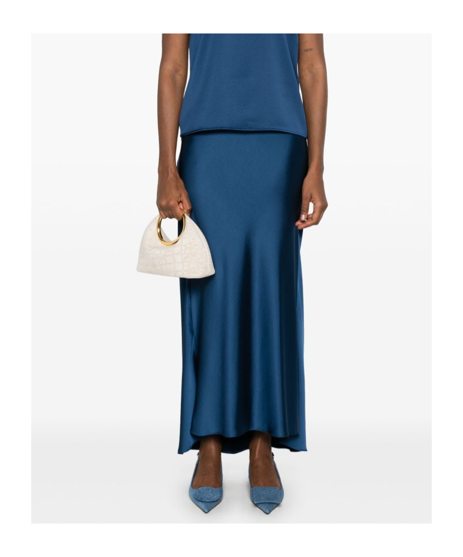 Liu •jo Liu Jo Flowing Blue Maxi Skirt With High Waist Design In Blue