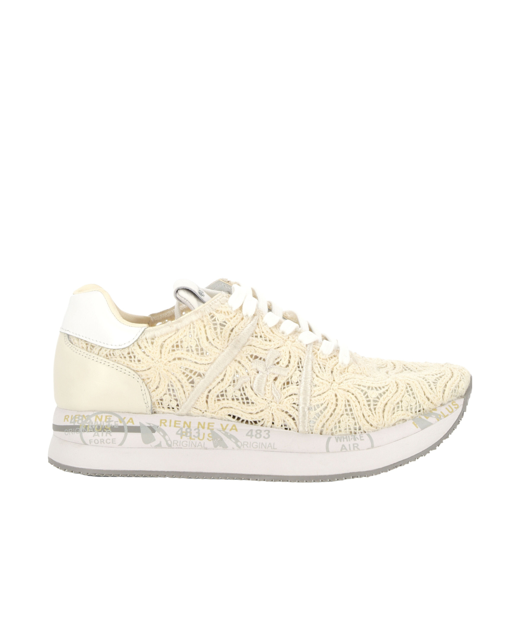 Premiata Lace Up Sneakers In Yellow