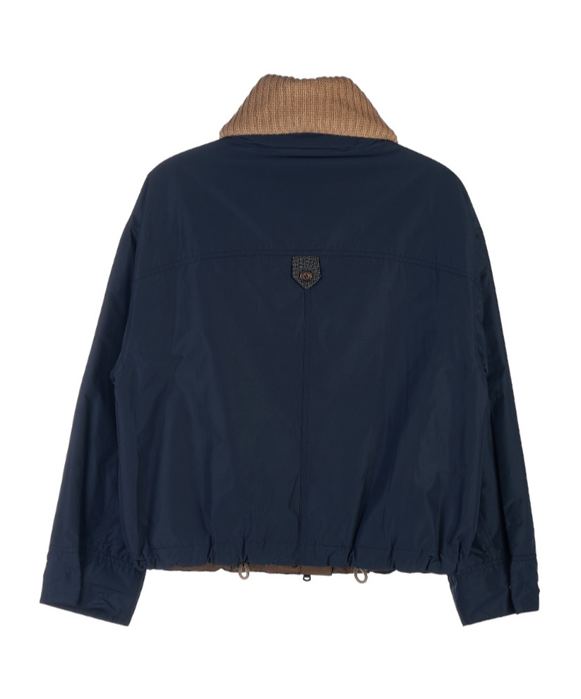 Brunello Cucinelli Long-sleeved Casual Jacket In Navy Blue