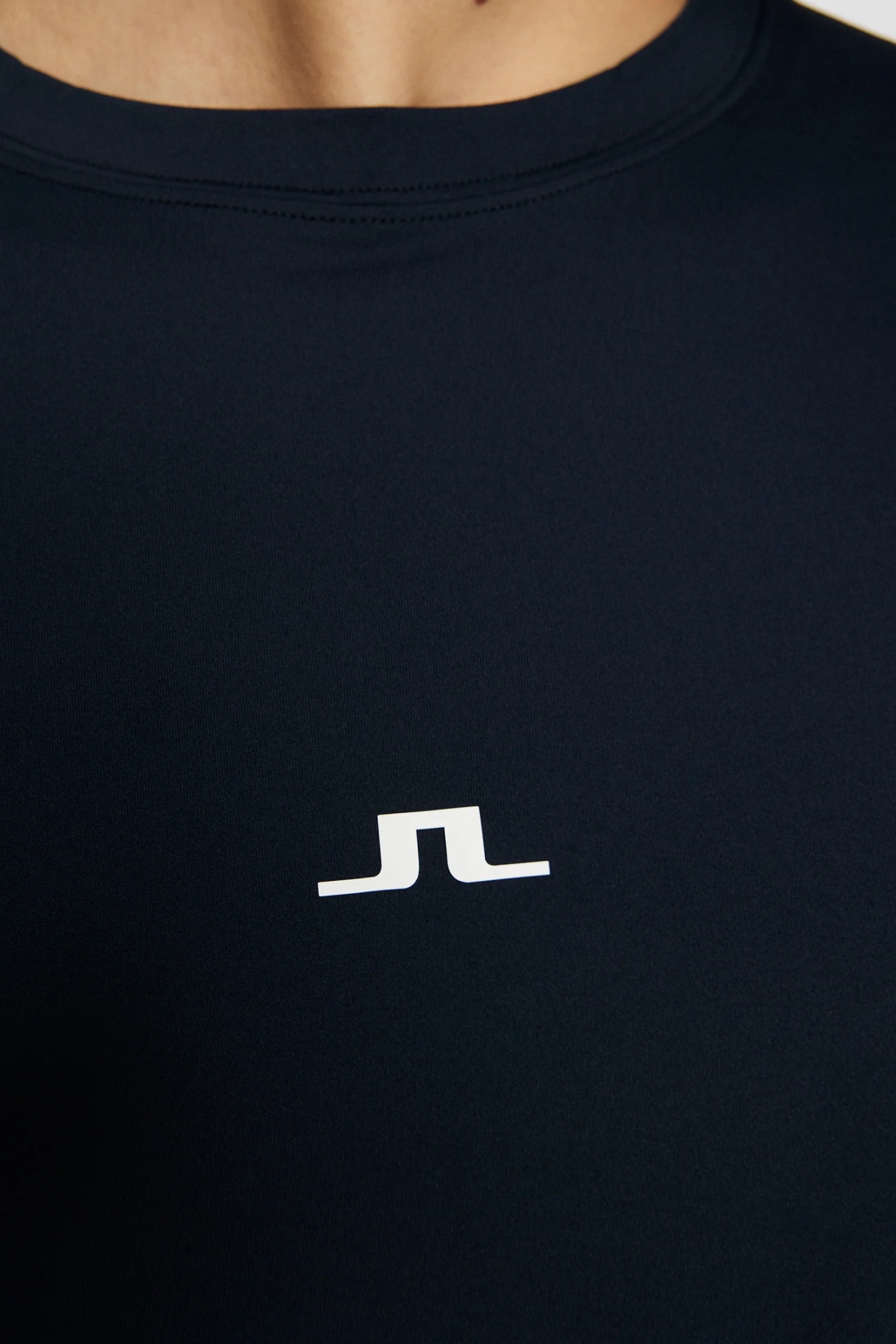 J. Lindeberg Long Sleeve Logo T-shirt In Black