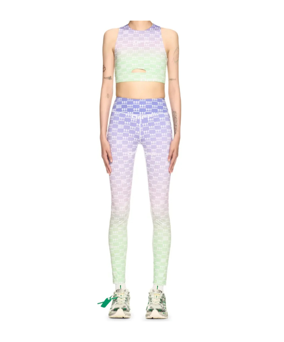 Off-white Double Arrows Sports Bra In White