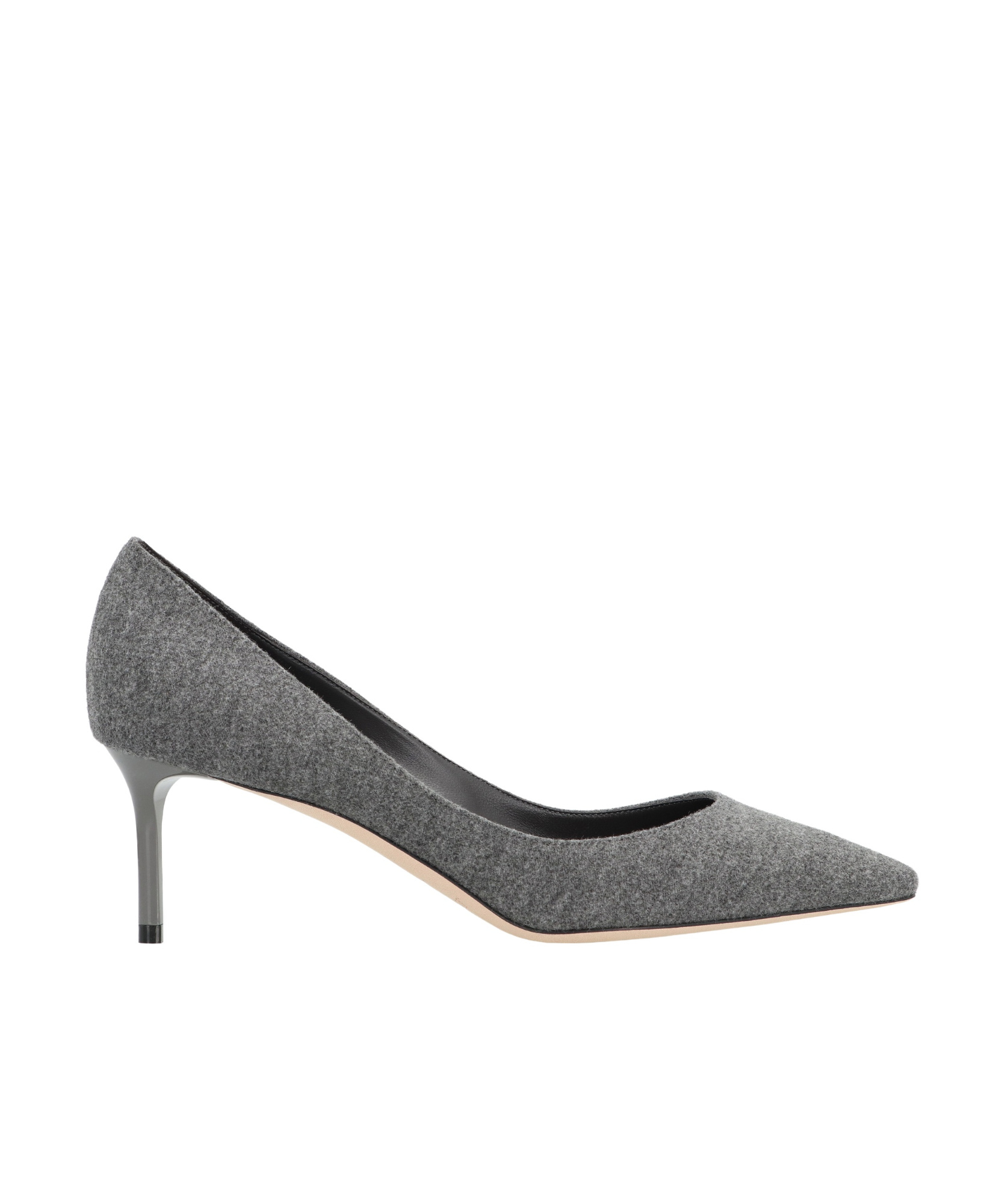 Jimmy Choo Elegant Pointy Toe Stiletto Heels In Gray