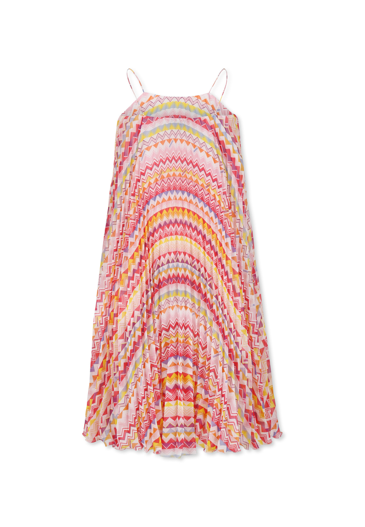 Missoni Pleated Dress In Pink
