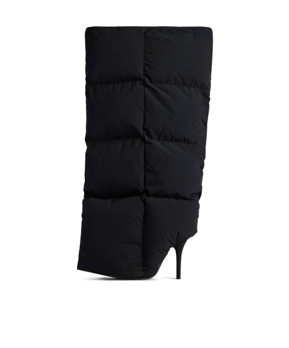 Balenciaga Wader Puffer Wide-shaft Stiletto Boots In Black