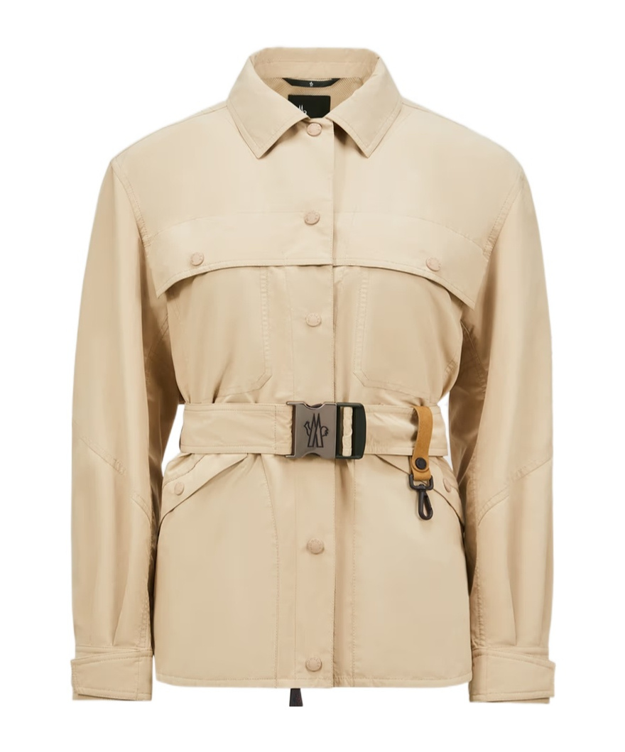 Moncler Veste Utilitaire Ceinturée Kaeng In Nude