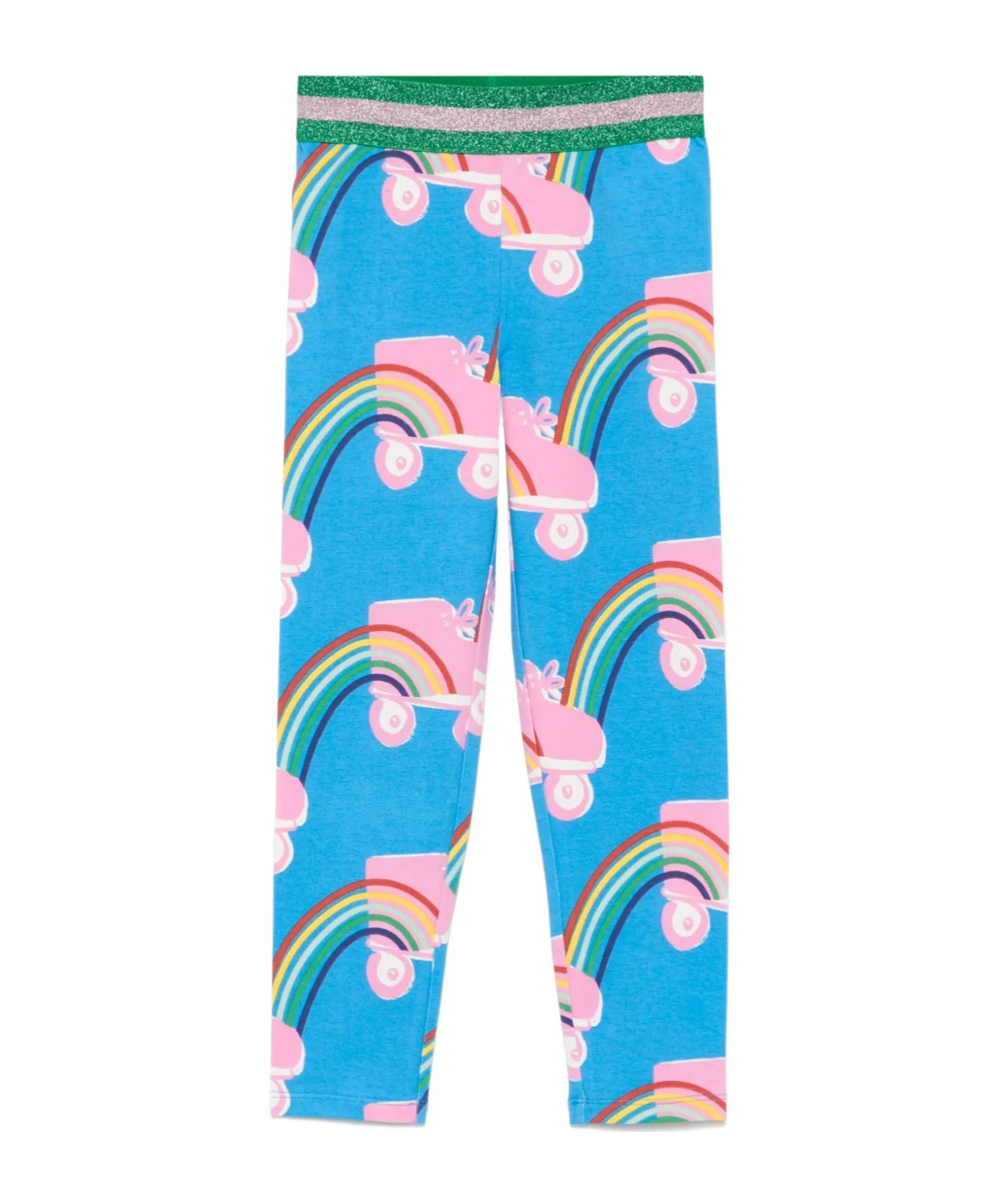 Stella Mccartney Patterned Trousers In Sky-blue