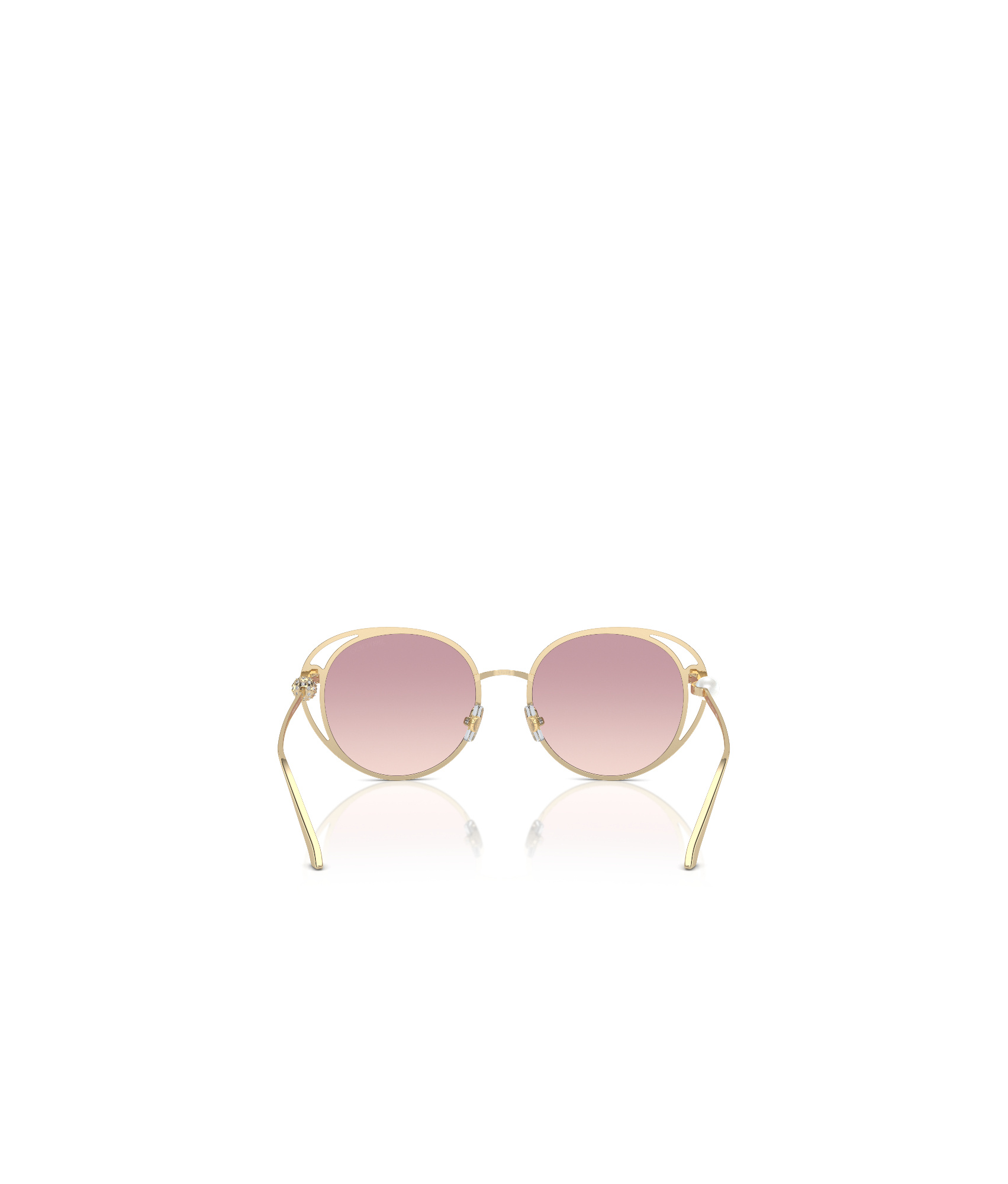 Jimmy Choo Eyewear Round Frame Sunglasses In Pink